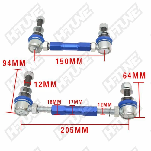 Imagen 2 del producto Kits de enlace de barra estabilizadora antideslizante delantera ajustable con pastilla 4x4 para Hilux/Fortuner/ Fj Cruiser/ LC120/ LC150