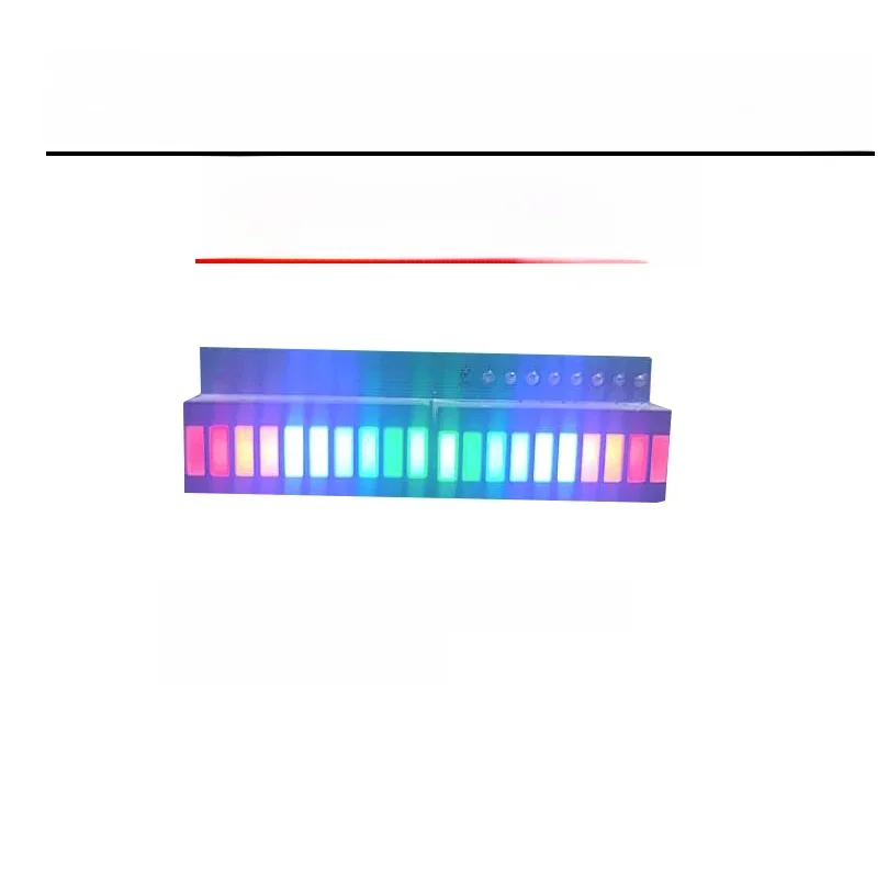 DC9V-12V 20 LED muzyka wskaźnik poziomu lampka rytmiczna lampa z widmem muzycznym DIY głośnik wzmacniacz mocy sygnału Audio — zdjęcie 2