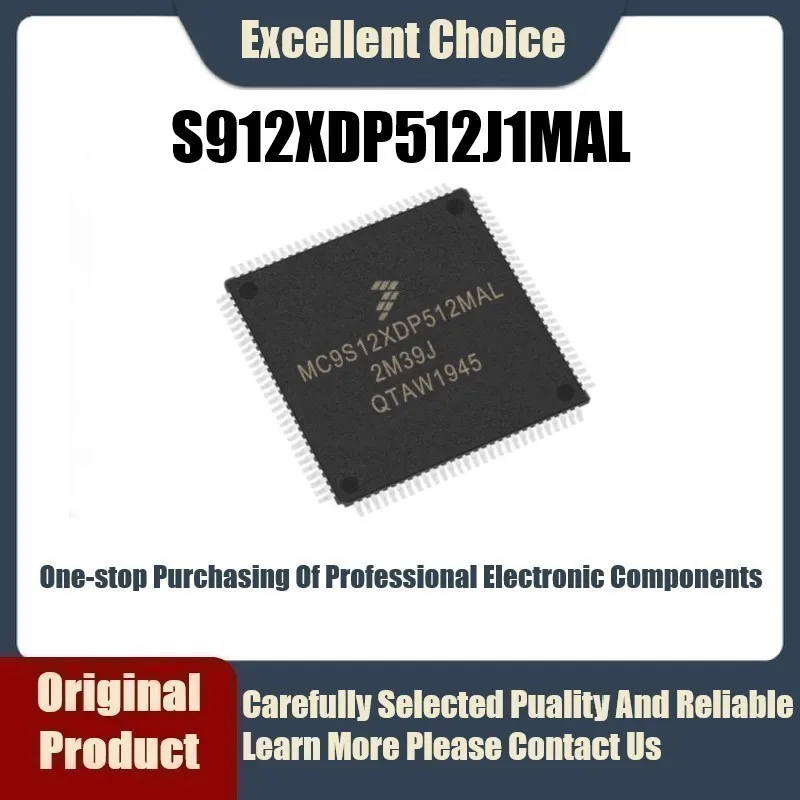 

1-5Pcs/Lot Original Genuine S912XDP512J1MAL MC9S12XDP512MAL Package QFP112 Microcontroller Chip MCU Microcontroller