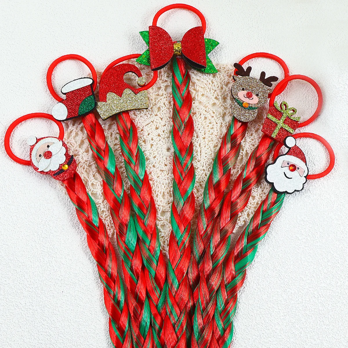 

Рождественские элементы, красочный декоративный хвост, подходит для праздничных нарядов, различных аксессуаров.