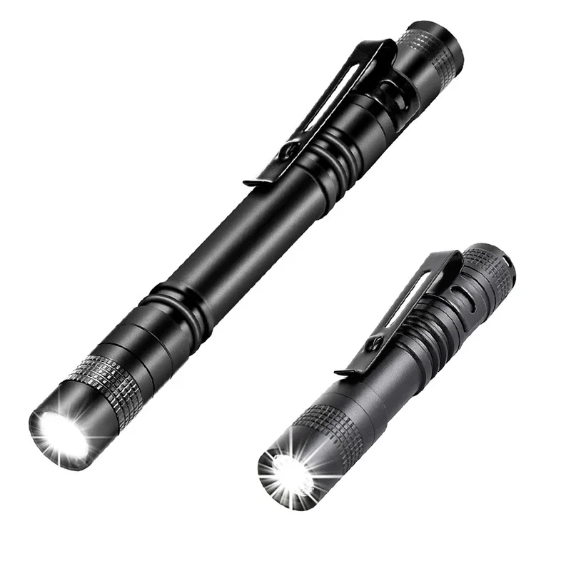 Mini przenośna latarka LED z kieszonkowym piórem Ultra Bright High Lumens Latarka Linterna na kemping Outdoor Emergency — zdjęcie 2