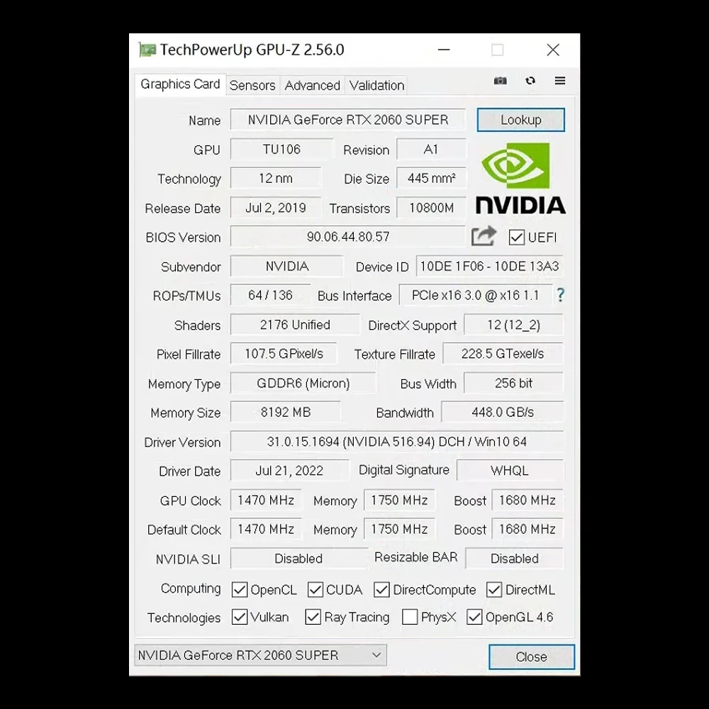 Б/У Игровая видеокарта SOYO RTX2060Super 8 ГБ GPU GDDR6 256 бит PCIe x16 3.0 HDMI-совместимая с DP, подходит для настольных ПК