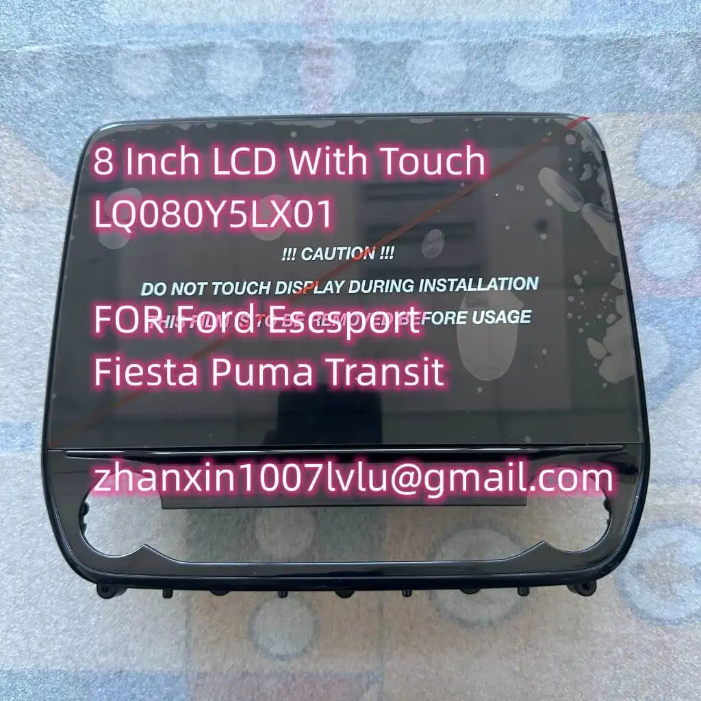 Brand New Original 8 Inch LCD With Touch Screen LQ080Y5LX01 For Ford Escsport Fiesta Puma Transit Car CD Audio Radio Navigation
