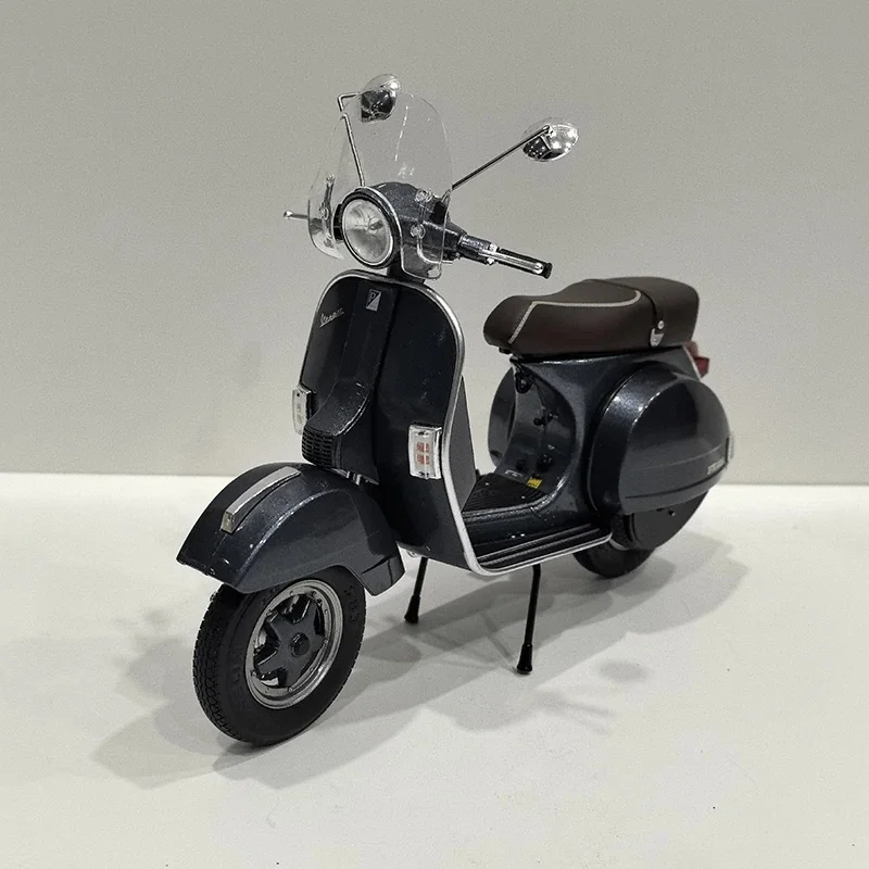 Diecast 1/10 Schaal VESPA PX 125grigio Legering Motorfiets Model Speelgoed Simulatie Collectible - afbeelding 2