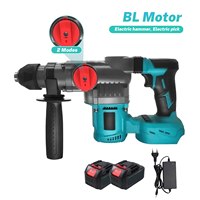 2200W Brushless 26mm Cordless Electric Rotary Hammer Impact Drilll Screwdriver SDS Quick Chuck Power Tool For Makita 18V Battery