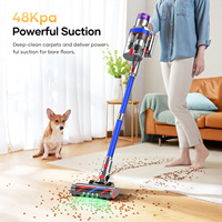 Wireless Vacuum Cleaners 580W 45kPa High Suction Cordless Cleaner Home Use Vertical 1.2L Capacity LED Display Floor Carpet Pet
