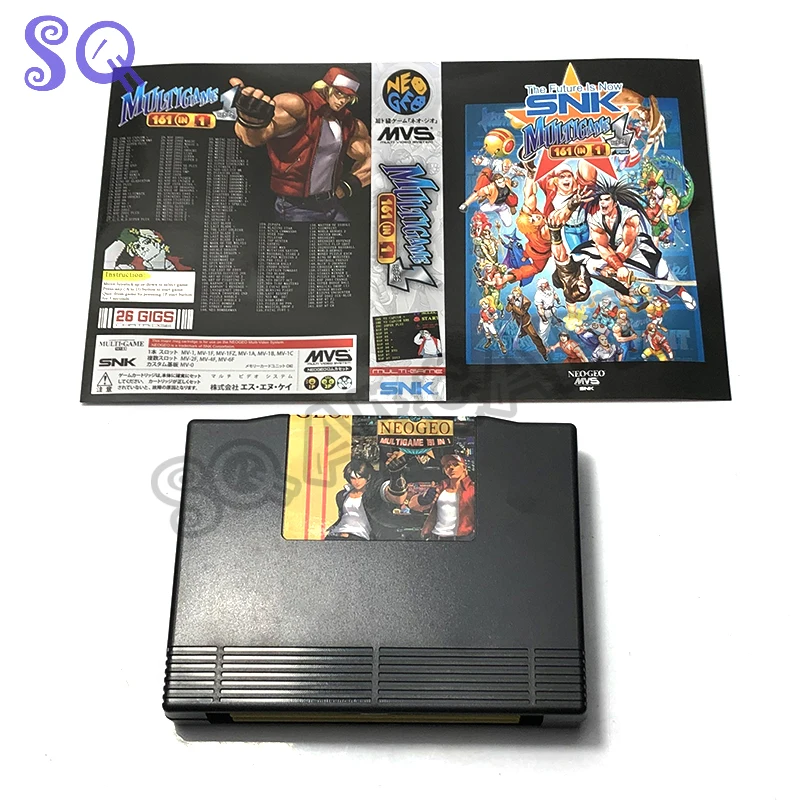 

NEOGEO AES 161 in 1 Fighting Game Cartridge and ShockBox for NEO GEO Console Jamma Gaming Arcade Cartridge