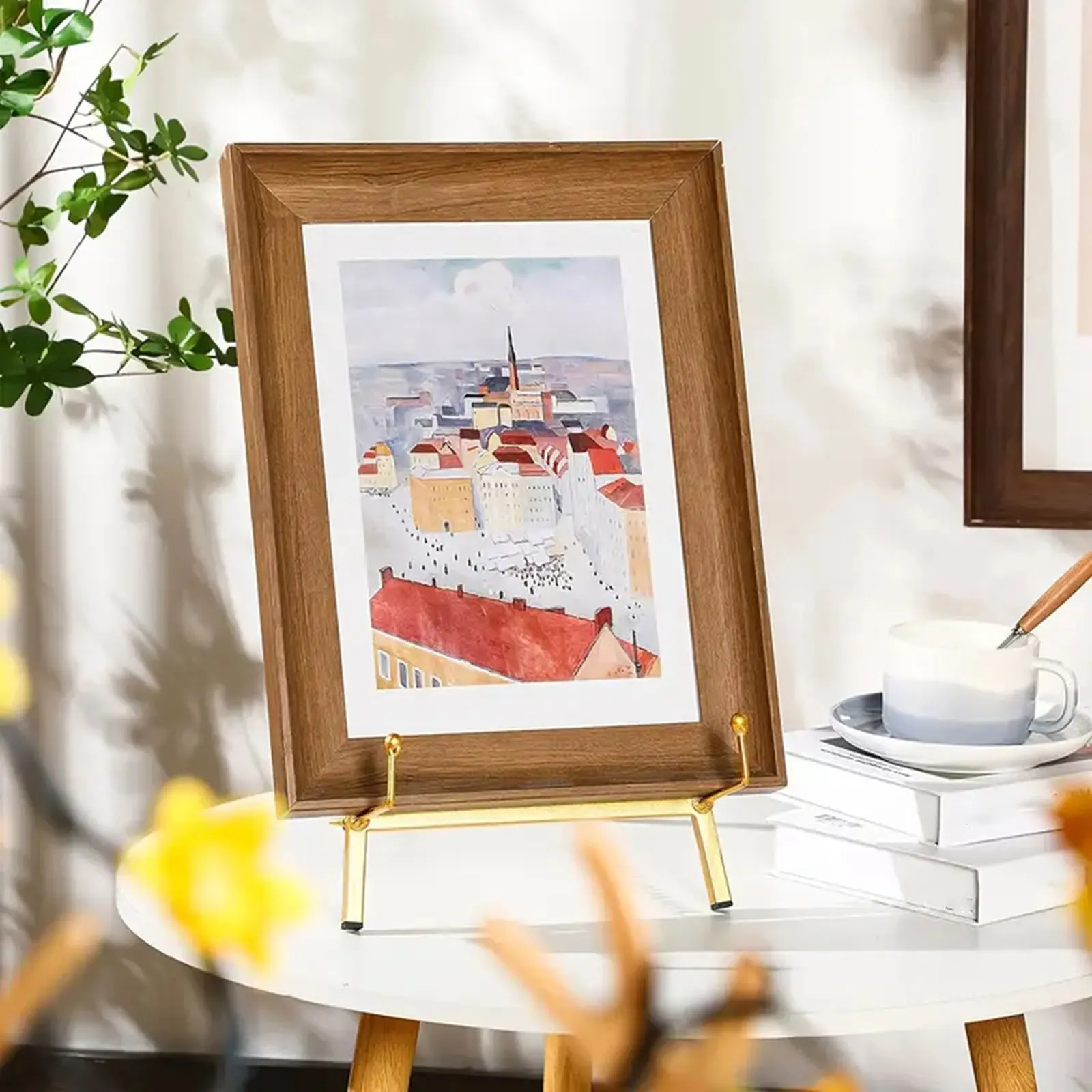 Wedding Sign Easel Stand Art Display Easel, Modern, Decorative Ornament Practical Metal Tripod Stable Structure Picture Stand