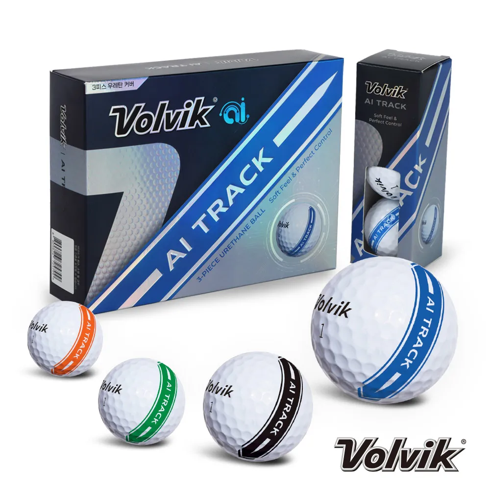 Volvik AI track urethane 3 piece Golf Ball 1 Leg 12 ball-JIN