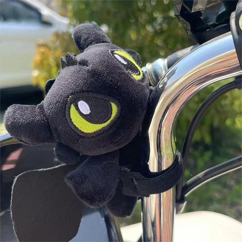 AliExpress MINISO Kawaii Anime Toothless Plush Doll Cute Cartoon Stitch Winnie The Pooh Car Bicycle Motorcycle Pendant