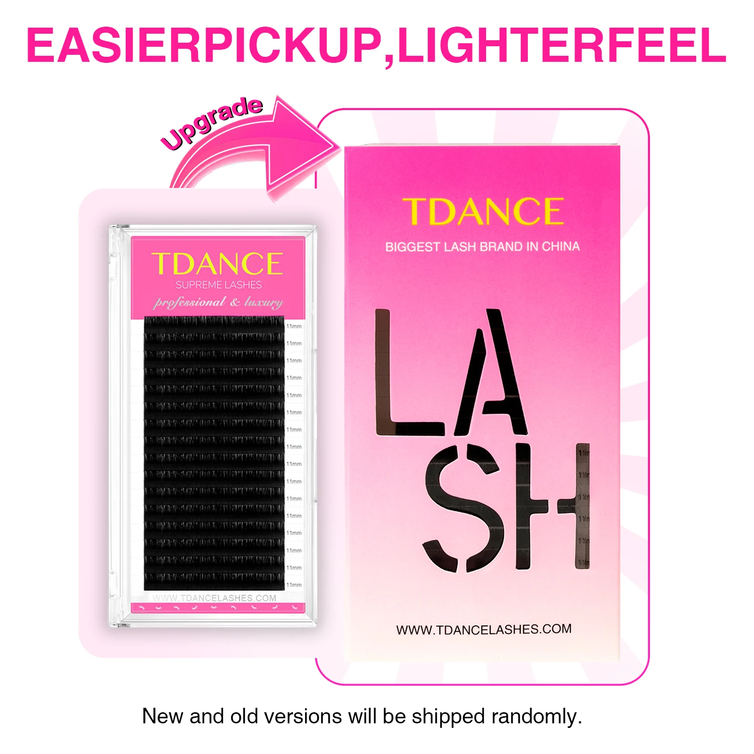 TDANCE 16 Rijen Klassieke Lash Donker Zwart Mat Professionals Zachte Natuurlijke Faux Wimperverlenging Make-Up Schoonheid Individuele Wimpers
