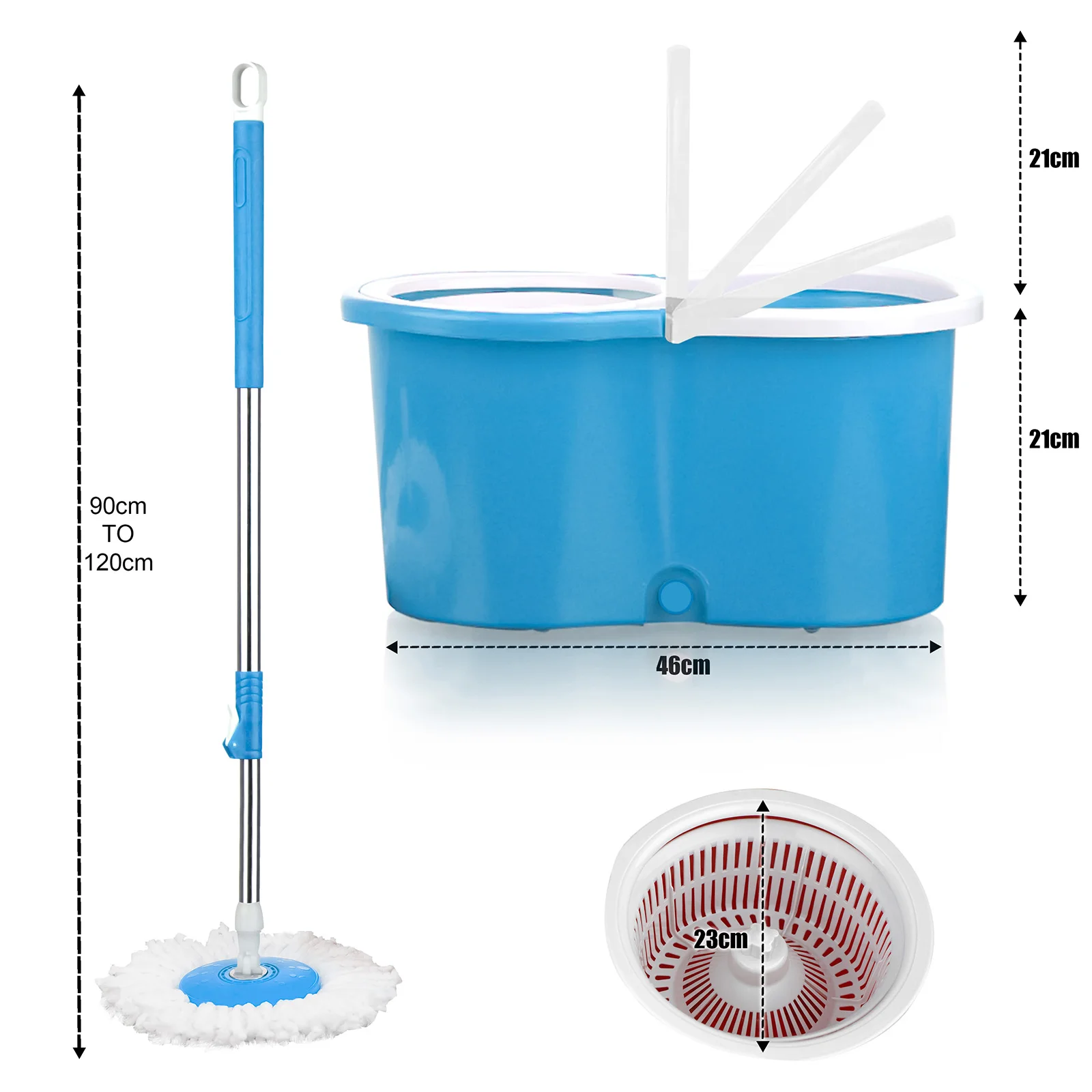Picture 3: 360° Spin Rotating MOP & Bucket Set