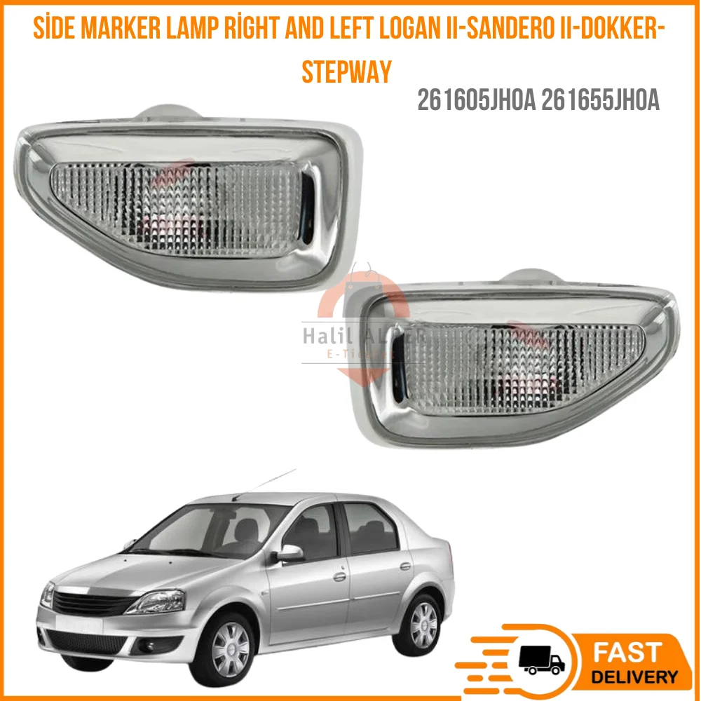 

For Side marker lamp right and left DACIA LOGAN II-SANDERO II-DOKKER-STEPWAY 12 OEM 261605 JH0A 261655 JH0A fast shipping