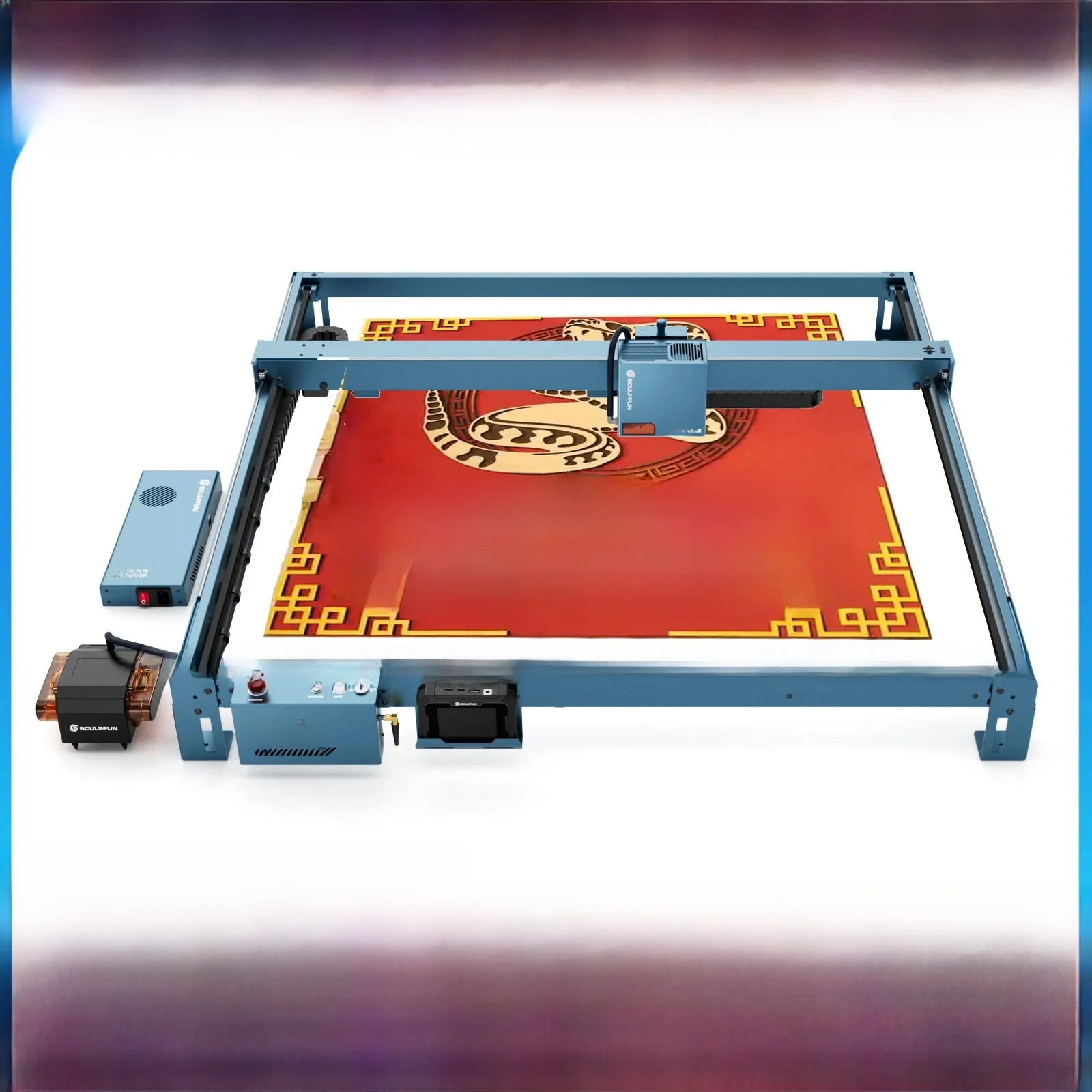 SCULPFUN S70 Max 70W Laser Engraver Cutting Machine 50L Air Assist Kit 830*800mm Engraving Area One-Click Auto-Focus For Glass