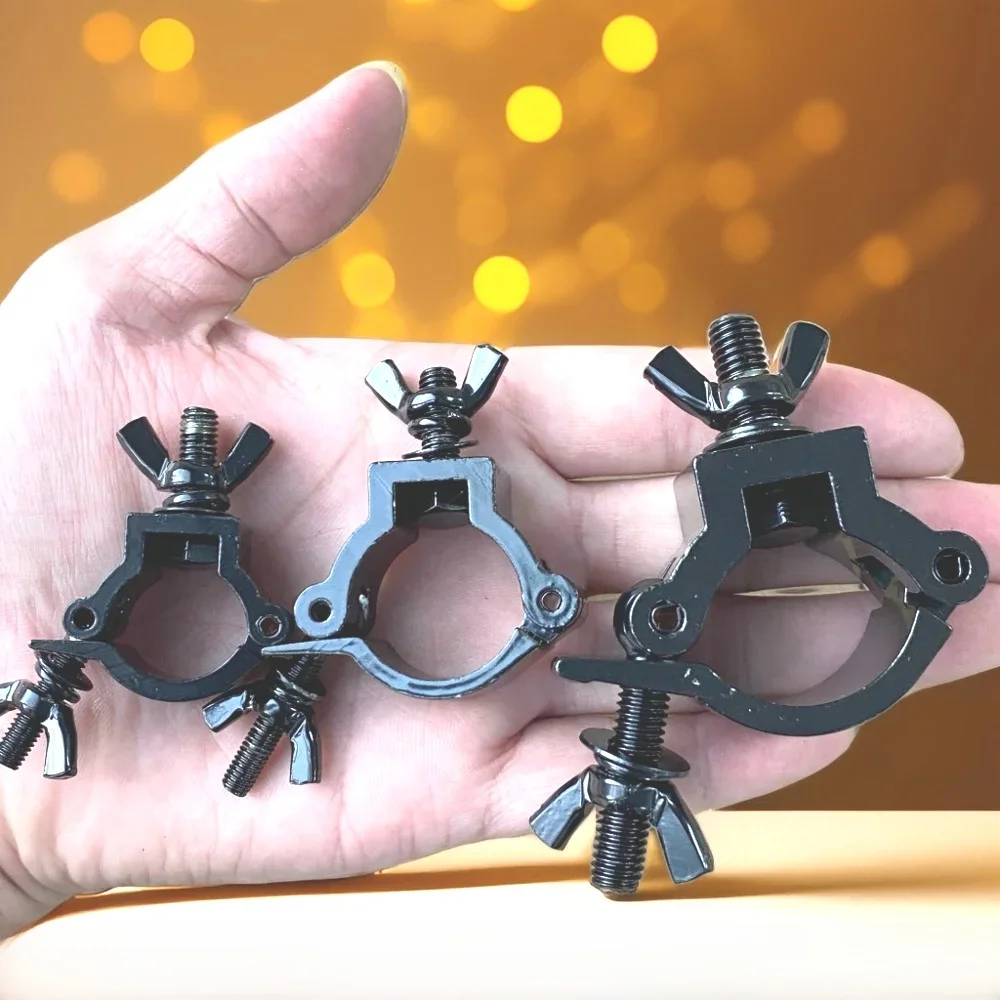 Mini pince portable en alliage d'aluminium pour éclairage de scène, crochet à botte pour budgétaire LED PAR, tube rond