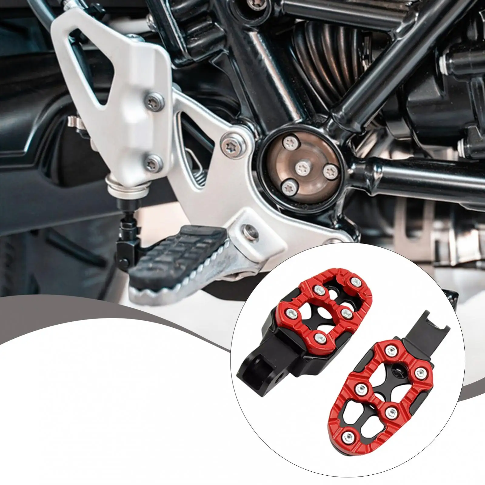 Three models Generic Motorcycle Foot Pegs Replacement Professional Motorcycle Foot Pedals for Motorcycles Including Standard