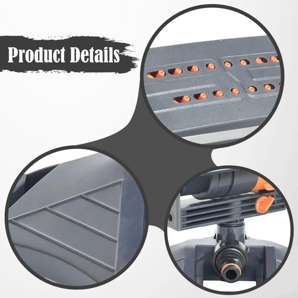 قابل للتعديل تتأرجح الرش حديقة فوهة الرش نظام الري قابل للتعديل معدل تدفق المياه سقي البخاخ للحديقة