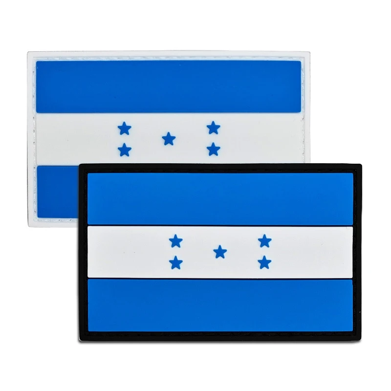 The Republic of Honduras Flag PVC Armband Rubber Patch Clothing Personality Accessories