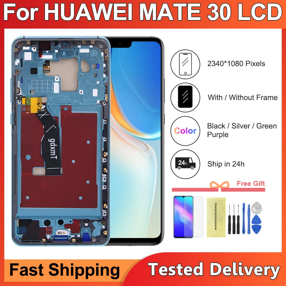 TFT Quality For Huawei Mate 30 TAS-L09 TAS-TL00 LCD Display Touch Screen Digitizer Assembly For Huawei Mate 30 Replacement