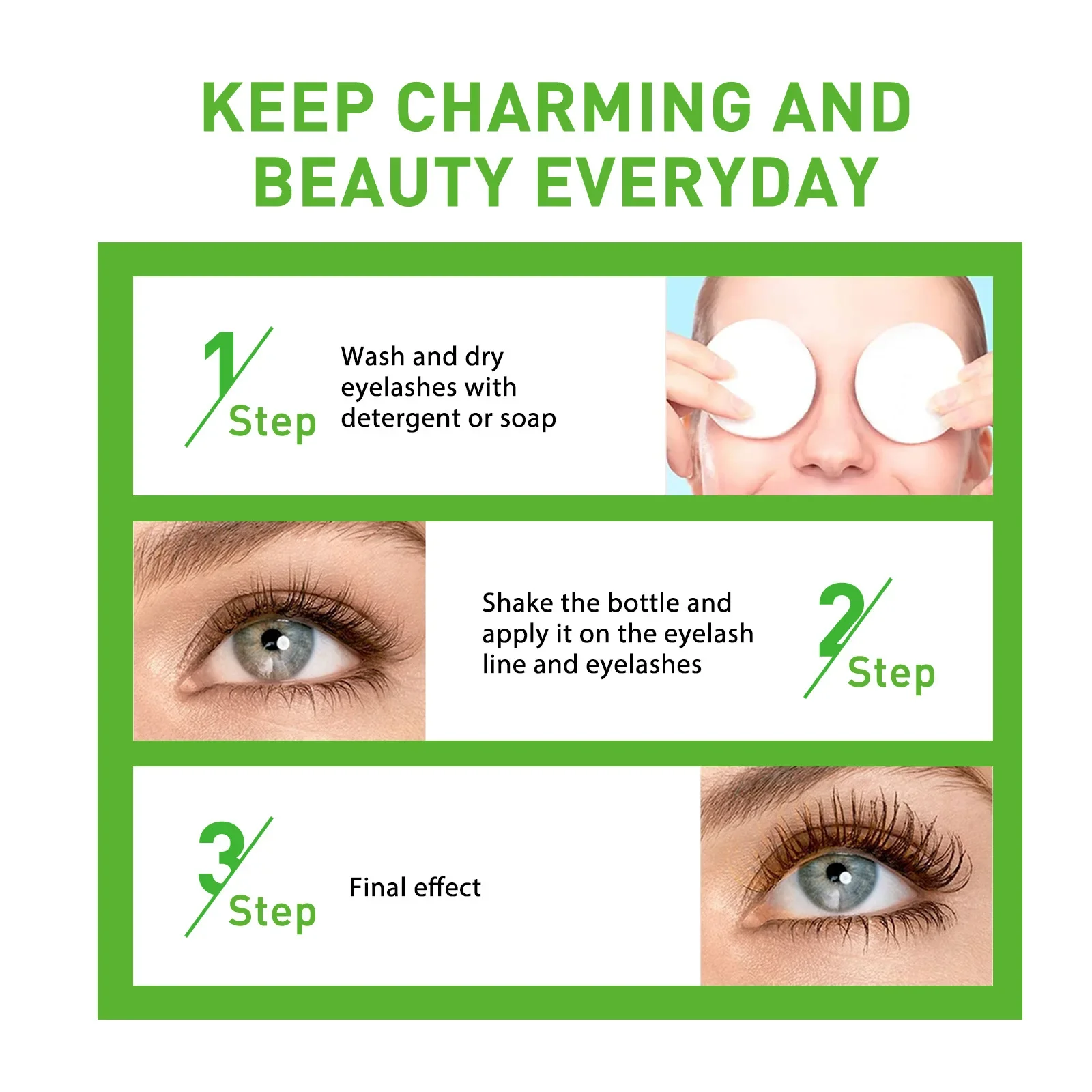 Castor Oil Eyelash Essential Growth Thick Longer Nourishing Enhancer Moisturize  Liquid Lash Extension Curl Without  Trace