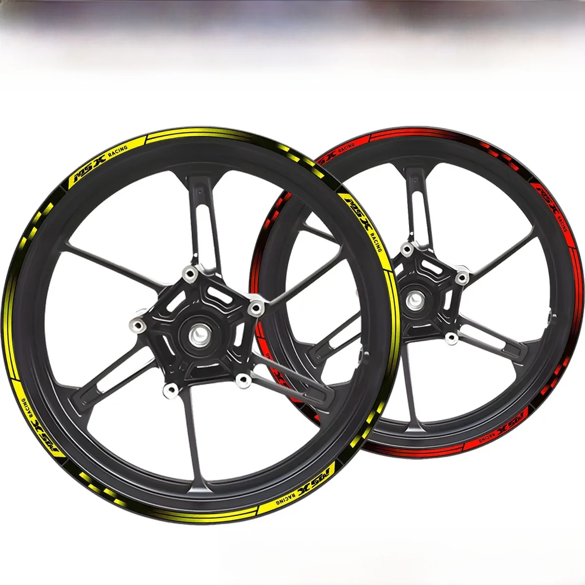 AliExpress NONE For Honda MSX-125 MSX 125 Grom Motorcycle Wheel Rim Stickers Reflective Hub Stripe Tape Scooter Ring Moto Bike Accessories Decal