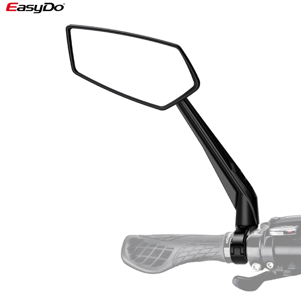 Easydo Bicycle Rear View Mirror MTB Wide Range Adjustable Angles Reflector Handlebar E Bike Scooter Mirrors Accessories