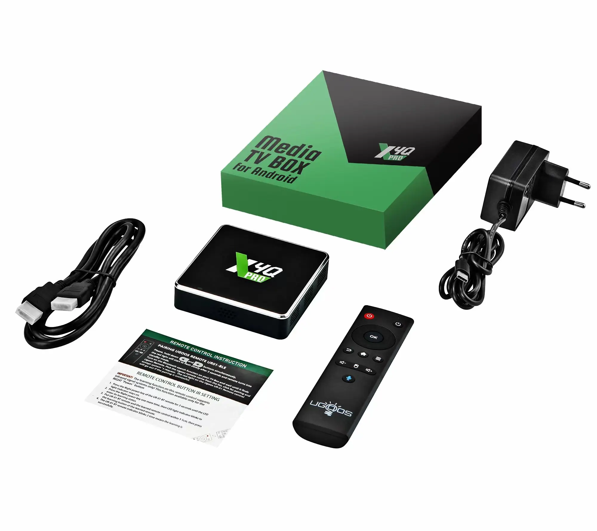 Boîtier Smart TV X4Q Pro Plus, Android 11, Amlogic S905tage, 4/32/64 Go, WiFi 2.4/5 GHz, BT 5.1, 1000 Mb/s, décodeur 4K