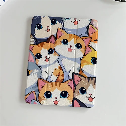 Imagen 2 del producto Funda Kawaii Cat para iPad 11 2025 Pro 11 pulgadas Air 2024 iPad Air 5/4 10,9 10.2 9,7 pulgadas Air3 10,5 mini 6/5/4 fundas bonitas