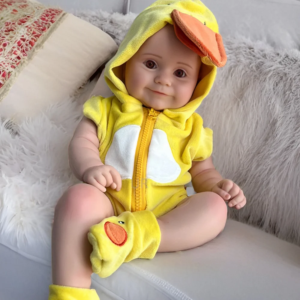 

20" Silicone Doll Soft Girl Full Body Baby Soft Silicone Reborn Baby Doll Collection Chubby Newborn Reborn Dolls Collectibles
