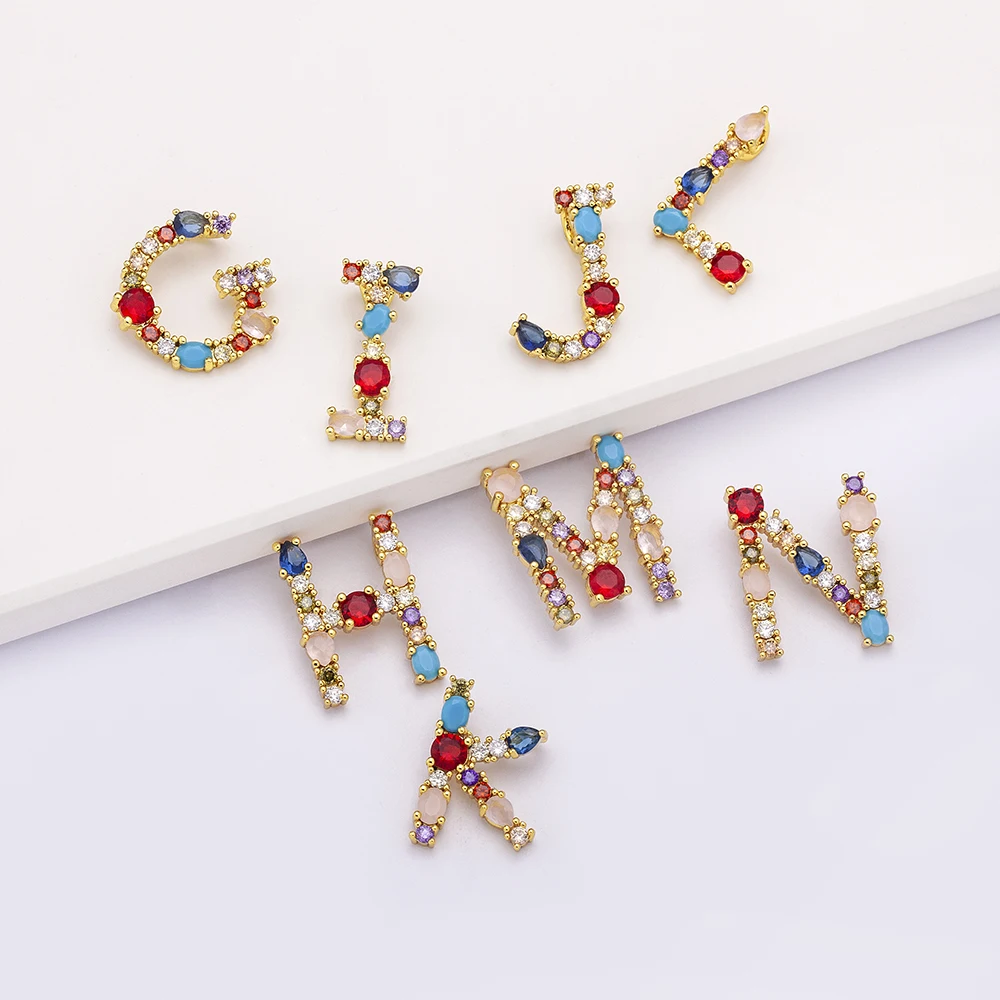 Multi-Choose A-Z Initial 26 Letters Pendant DIY Necklaces Handmade Charm Jewelry Accessories Supplies 26 Letters/Set Wholesale