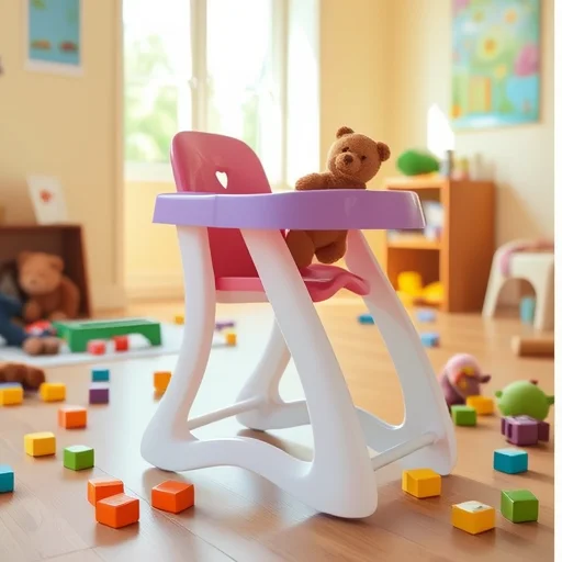 

Baby Doll High Chair - Fits MellChan and 8-12 Inch Reborn Dolls Kids Indoor Outdoor Playset, Kitchen Toys
