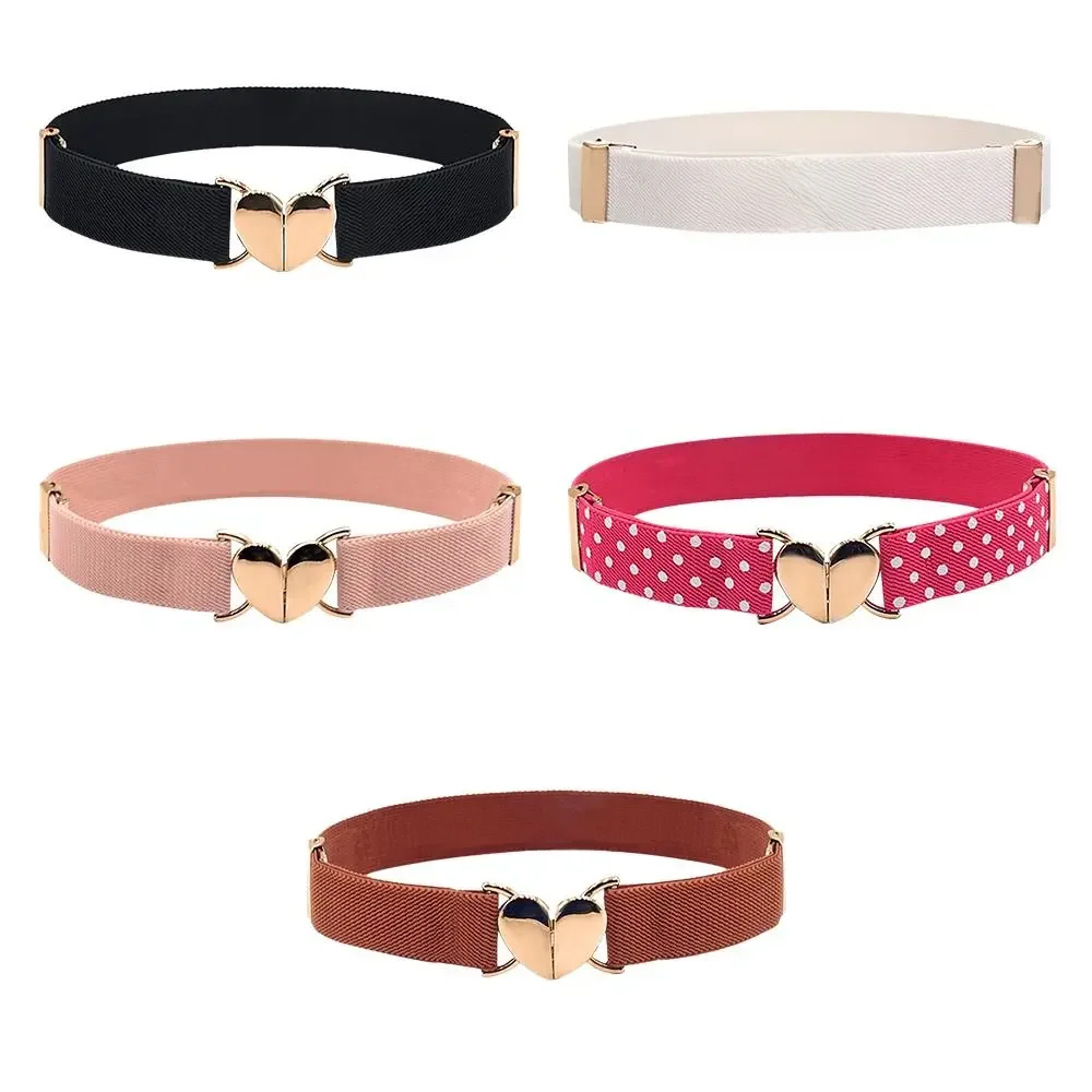 Ceinture artificiel astique Multicolore Réglable en Forme de Cœur pour Enfant, Accessoire, 2022
