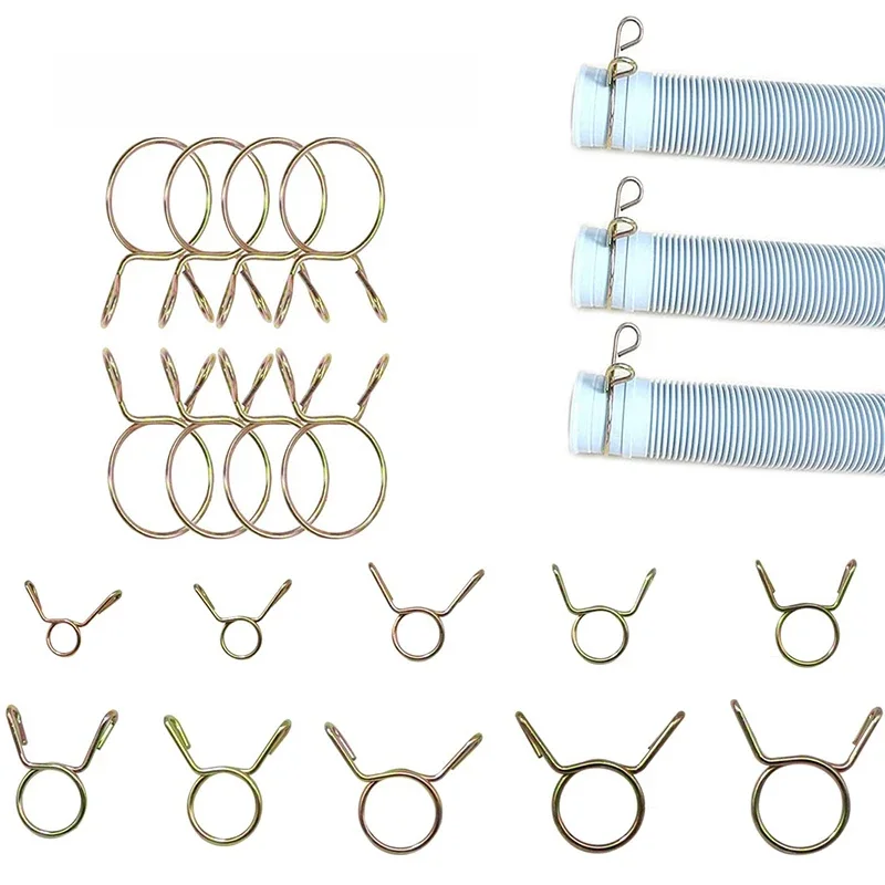 Kit d'assortiment de pinces à ressort pour tuyau d'eau et d'air, 10 pièces, pour tuyau de carburant, taille 5-31MM, colliers de serrage pour trous de poche