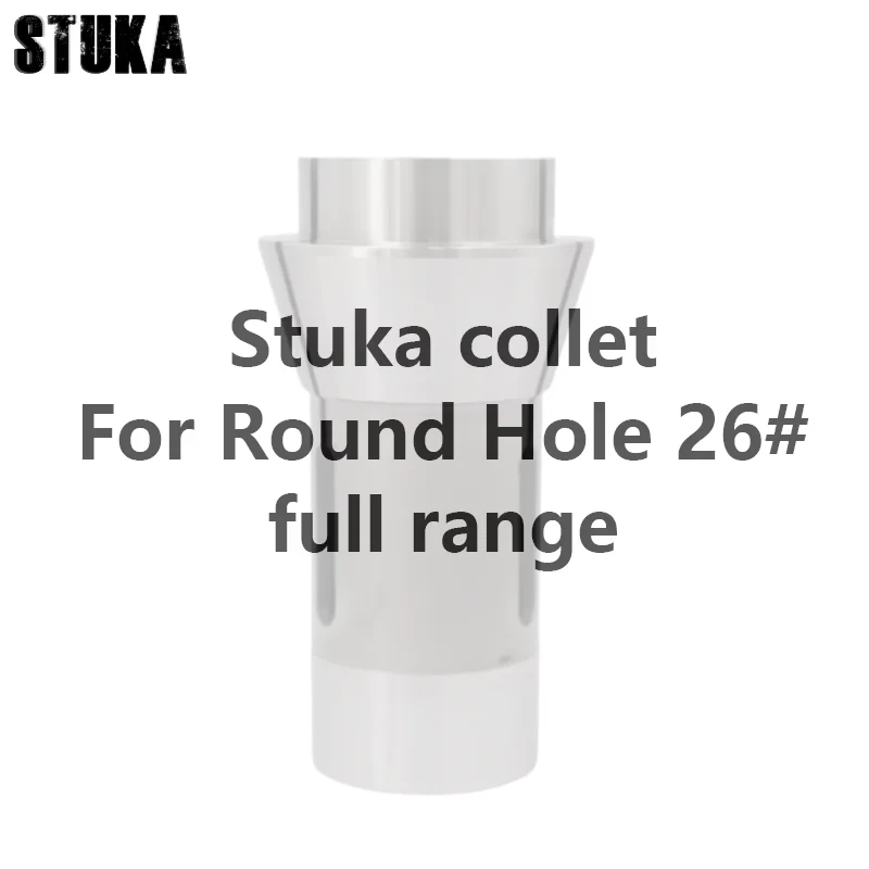 Stuka Carbide 26# Round Hole Collet full range