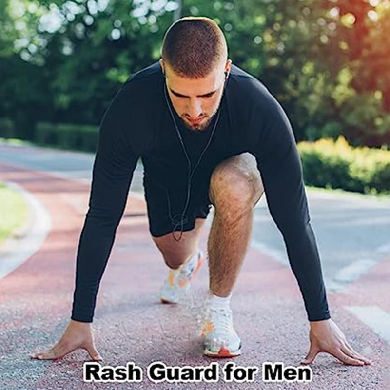 Men\'s Long Sleeves T-shirt Fitness Sportswear Spring Autumn Athletic Quick Dry T-shirt Gym Running Sports Outdoor Tops for Men