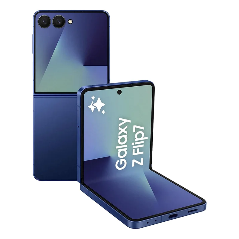 هاتف Samsung Galaxy Z Flip 7 5G AI الذكي Exynos 2500 6.9 بوصة شاشة AMOLED الديناميكية 2X 120 هرتز كاميرا 50 ميجابكسل بطارية 4300 مللي أمبير في الساعة أندرويد