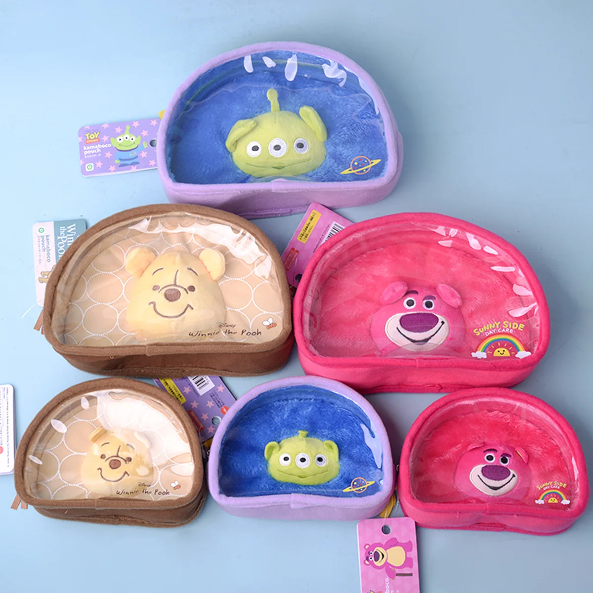 Disney Winnie Lotso Bear Aliens 5541 Anime Cosmetic Bag Handbag Storage Makeup Bags Girl Birthday Gift