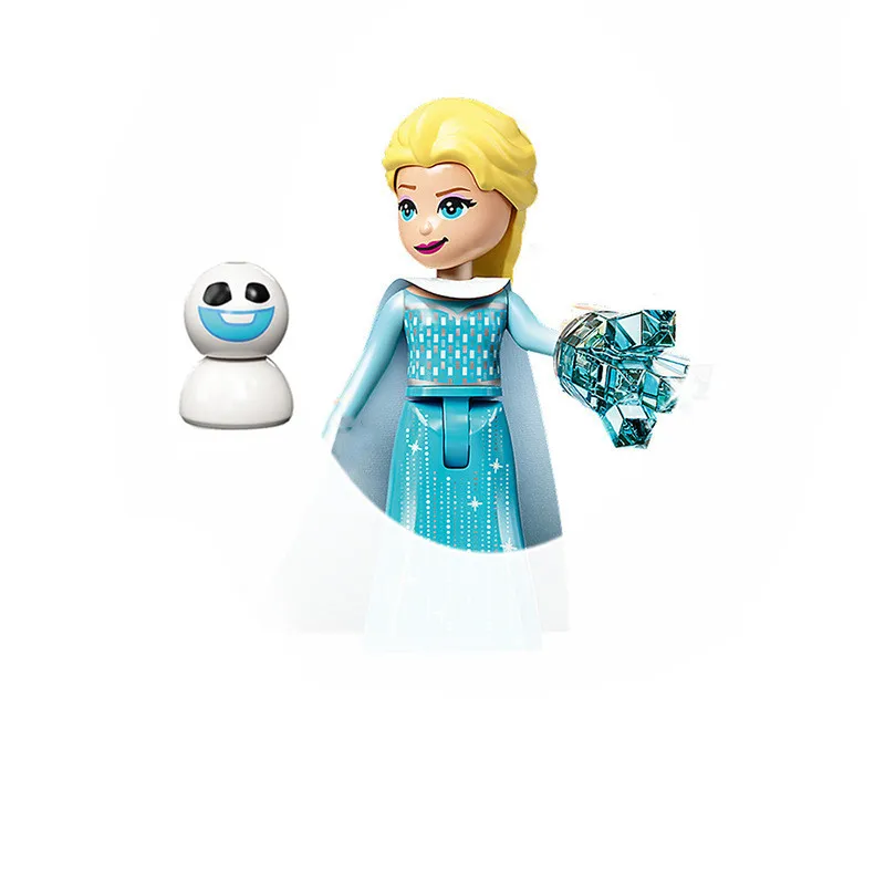 Frozen Movies Princess Elsa Anna Anime Bricks Mini Action Toy Figures assemblare Building Blocks giocattoli per regali per bambini