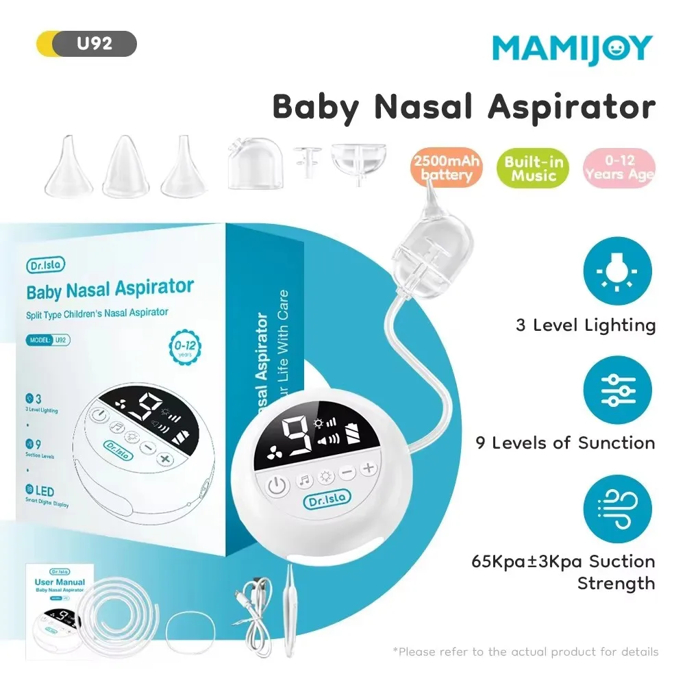 mamijoy-ベビー鼻吸い器-2500mah-9つの吸引モード-内蔵音楽＆ナイトライト-電動鼻クリーナー-赤ちゃん＆子供用