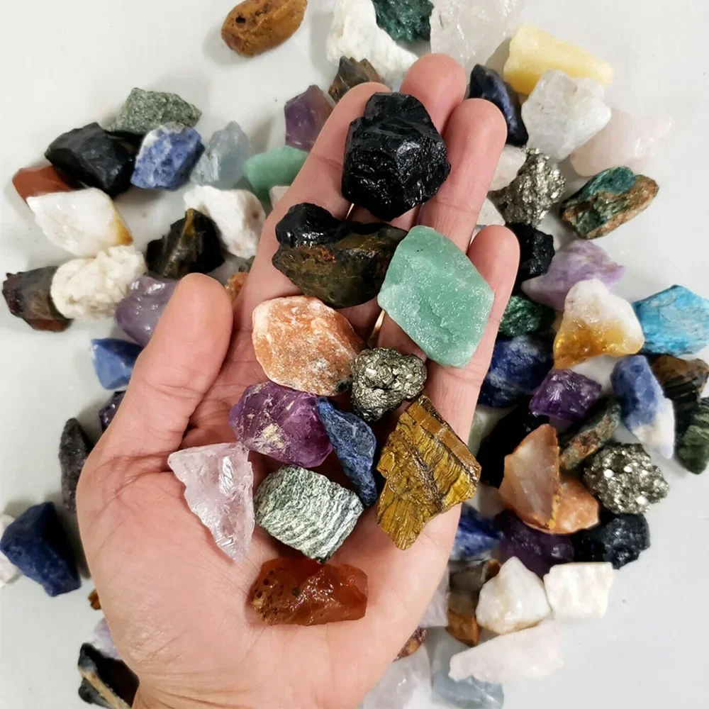 Gemischt roh Naturstein Kristall Brocken sortiert Quarz raue Heilung Kristalle Meditation Therapie