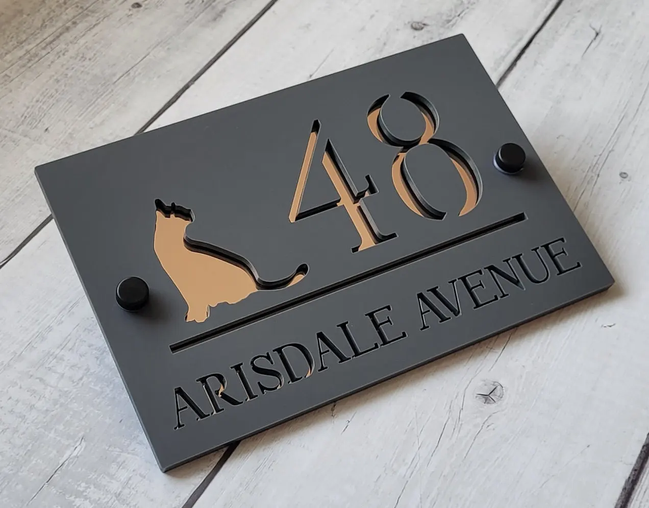 Contemporary House Sign House Number Sign Door Number Custom Door Sign House Plaque