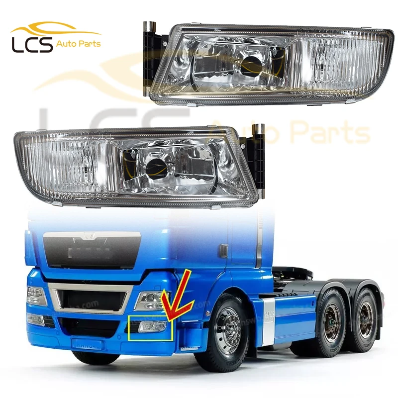 1pcs fog Lamp for MAN TGX/TGS/TGL truck fog light 81251016522 81251016521 E APPROVE