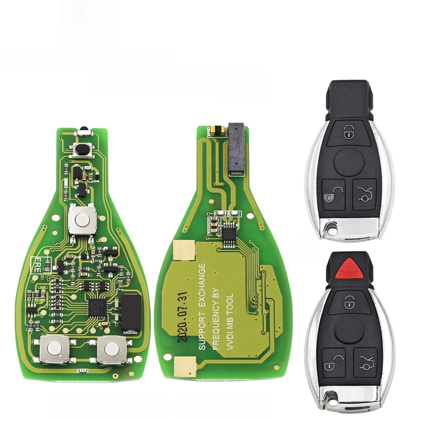 Xhorse VVDI BGA SEIN Schlüssel Fob Für Mercedes Benz C260 E200 E260 E300 -2014 315/434MHZ 3/4 taste