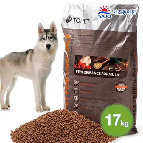 사조동아원 투펫 퍼포먼스 17kg 대용량 강아지사료 (대형견 추천사료)