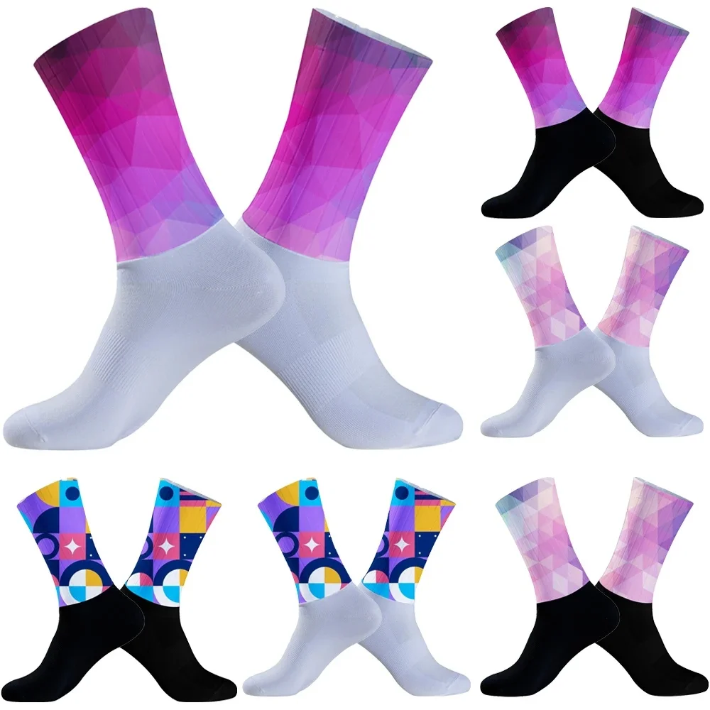 AliExpress 2024 Bike Footwear for Road Bike Socks Running Basketball Sport Socks Unisex Cycling Socks Men Outdoor Sports Socks