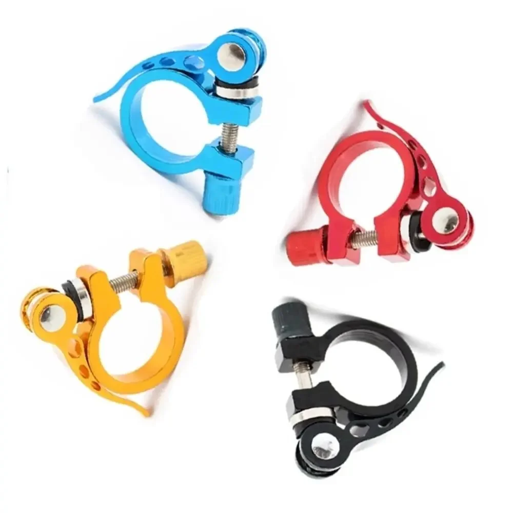 AliExpress NONE Aluminum Ultralight 25.4/28.6/31.8/34.9mm Seatpost Clamp Quick Release MTB Road Bike Seat Post Tube Clip Bicycle Cycling Parts
