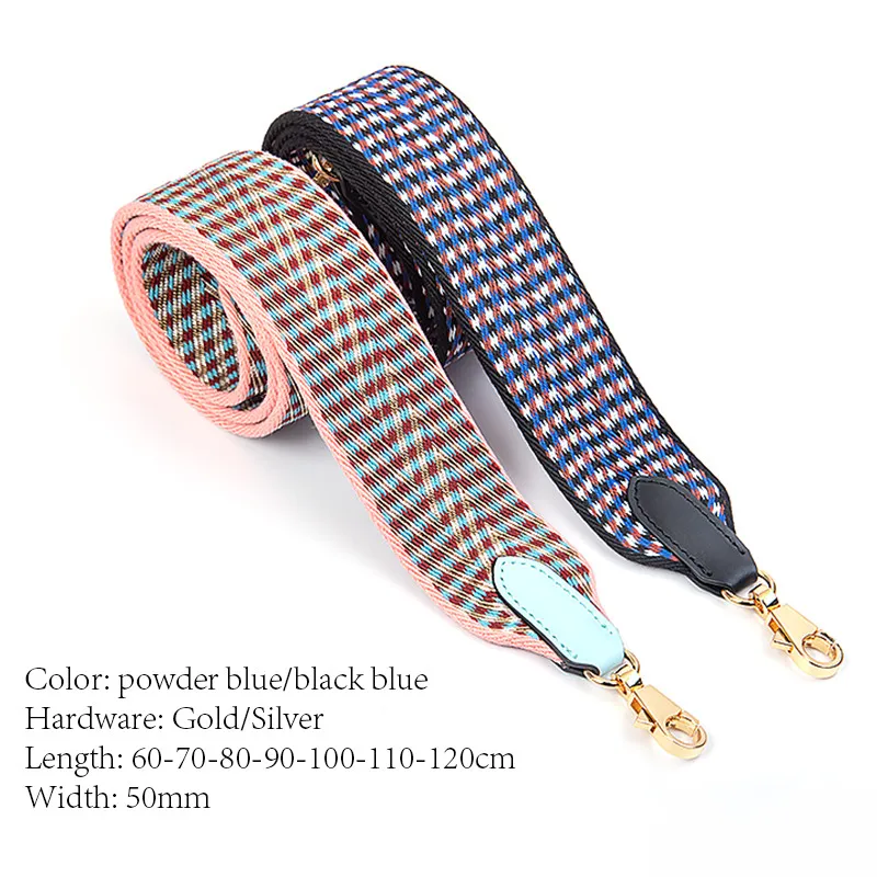 WUTA 110cm Bag Strap for Hermes Herbag/Kelly Bags Cotton Webbing Shoulder Strap Crossbody Replacement Bag Accessories