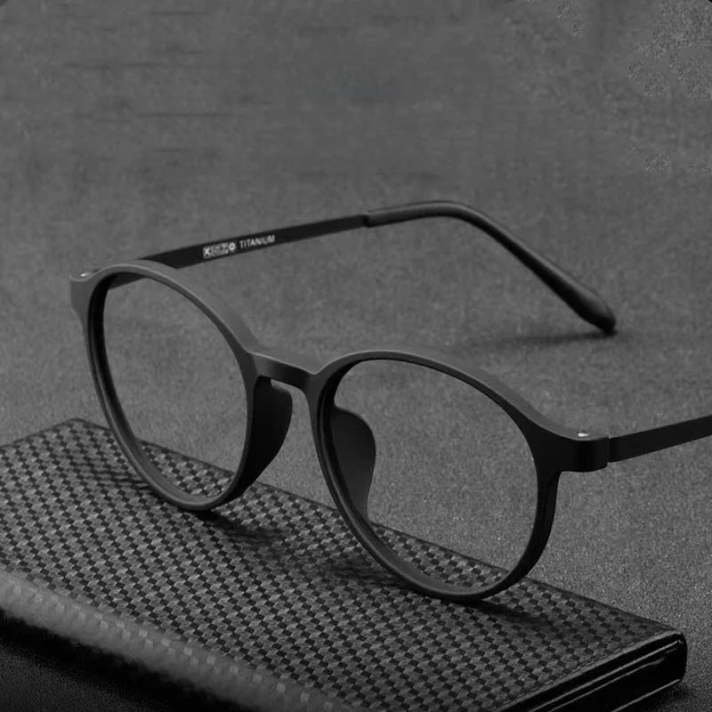 Lunettes de lecture rétro rondes en alliage de titane ultraléger pour hommes et femmes, anti-lumière bleue, lunettes de presbytie, TR90, 0 + 100 + 150 + 250