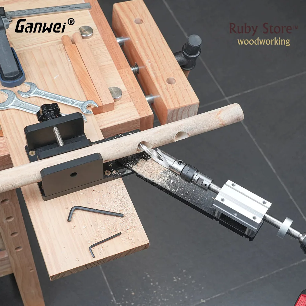 

Ganwei Angle Drill Guide for Round Stock, Woodworking and Chair Making