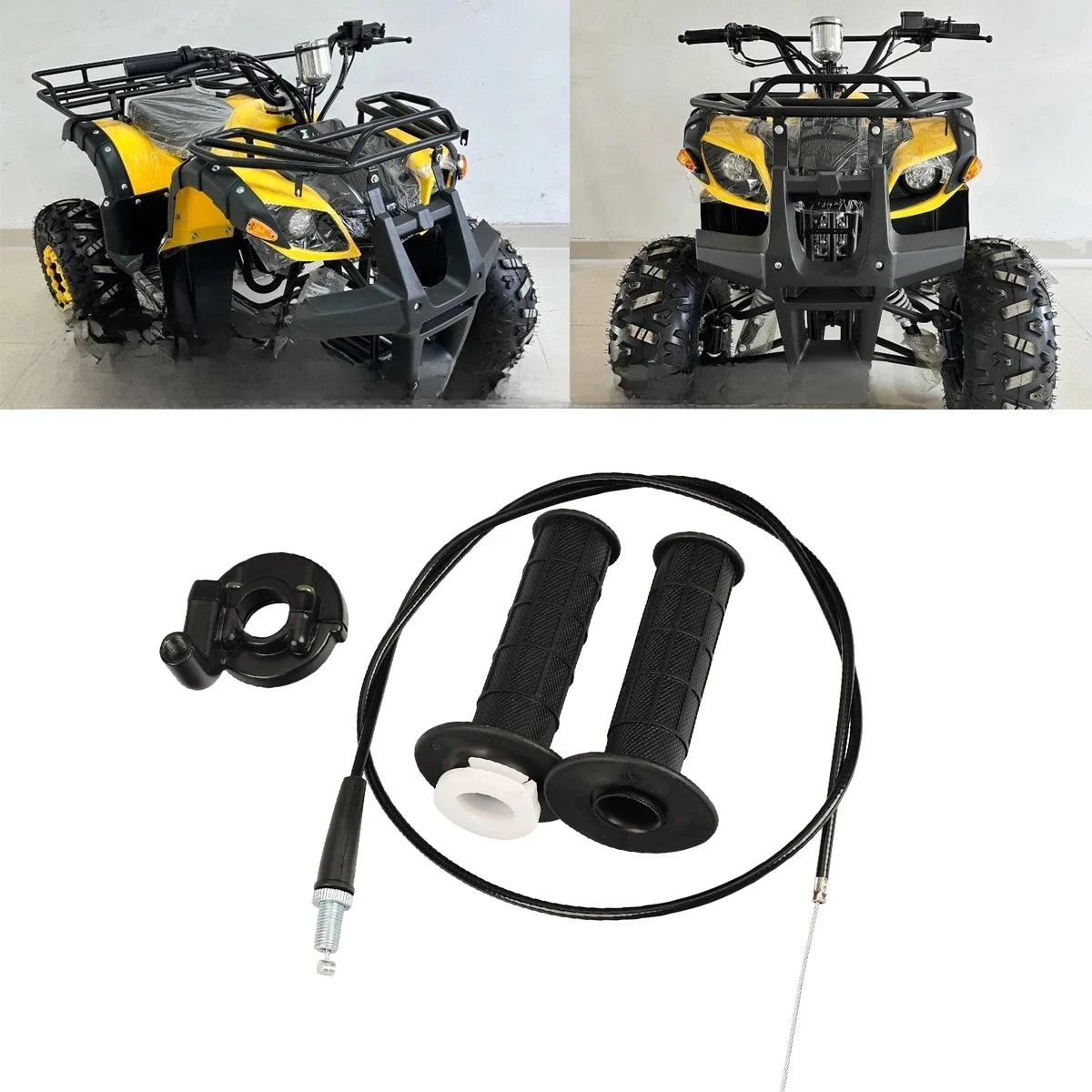 AliExpress XCMT 7/8" 22mm Motorcycle Grips with Throttle Clamp Twist Cable Throttle Cable for 50-250CC ATV Quad Pit Dirt Bike Buggy Racing